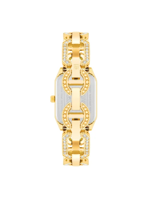 Fashion Anne Klein Crystal Accented Open Link Watch