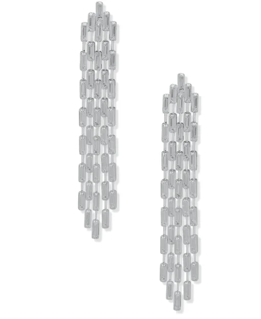 New Anne Klein CZ Drama Post Drop Earrings