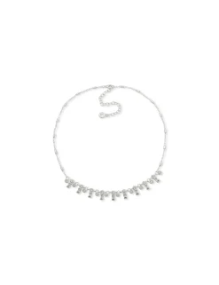New Anne Klein CZ Frontal Necklace
