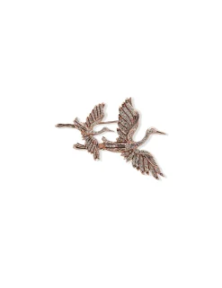 Online Anne Klein Double Bird Cluster Pin