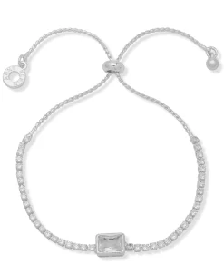 Cheap Anne Klein Emerald Stone Slider Bracelet