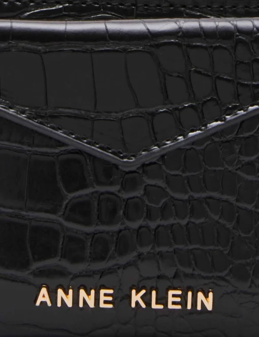 Outlet Anne Klein Envelope Flap Curved Wallet In Croco
