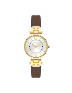Store Anne Klein Essential Leather Strap Watch