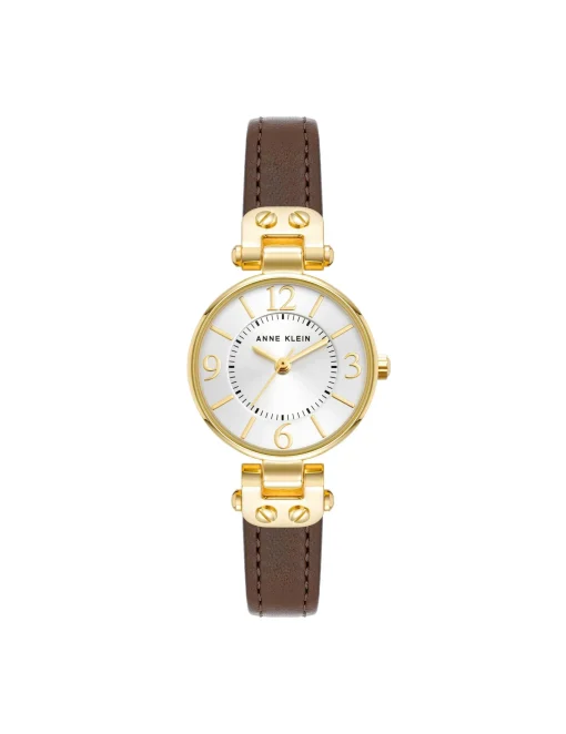 Store Anne Klein Essential Leather Strap Watch
