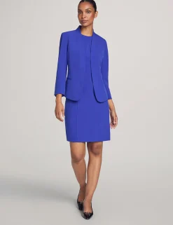 Best Anne Klein Executive Collection Jacket And Dress Set Royal Sapphire