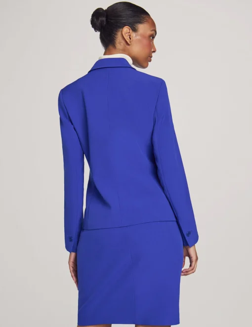 Discount Anne Klein Executive Collection Jacket And Skirt Suit Set Royal Sapphire