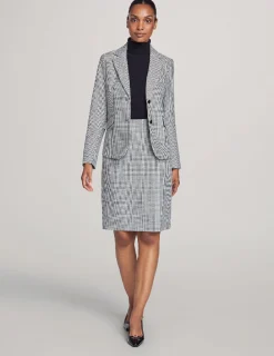 Fashion Anne Klein Executive Collection 3-Pc. Mini Houndstooth Suit Set Anne Black Combo
