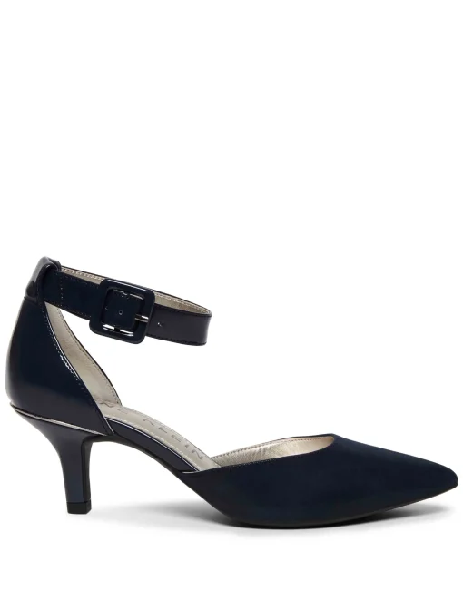 Shop Anne Klein Fabulist Pump Navy Smooth