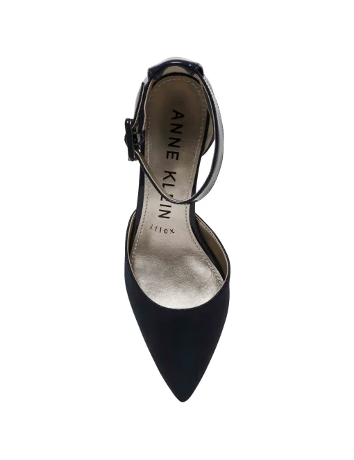 Shop Anne Klein Fabulist Pump Navy Smooth