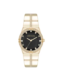 Flash Sale Anne Klein Faceted Crystal Bezel Watch