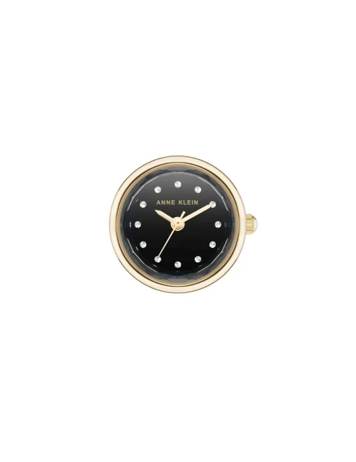 Cheap Anne Klein Faceted Crystal Ring Watch