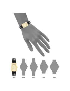 Best Anne Klein Faceted Rectangular Case Watch