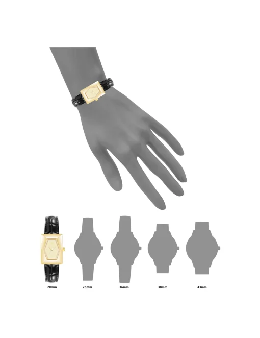 Best Anne Klein Faceted Rectangular Case Watch