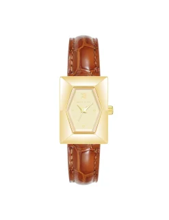 Best Anne Klein Faceted Rectangular Case Watch
