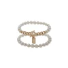 Cheap Anne Klein Faux Pearl Stretch Bracelet Set