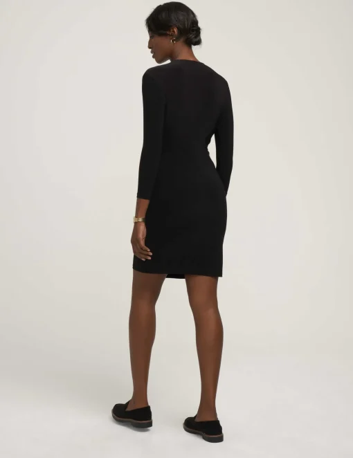 New Anne Klein Faux Wrap Dress Anne Black