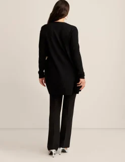 Store Anne Klein Floral Kissing Front Cardigan Anne Blk/Anne Wht