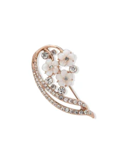 New Anne Klein Flower Brooch In Gift Box