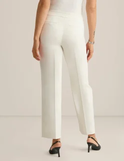 Store Anne Klein Fly Front High Rise Welt Pocket Pants Anne White