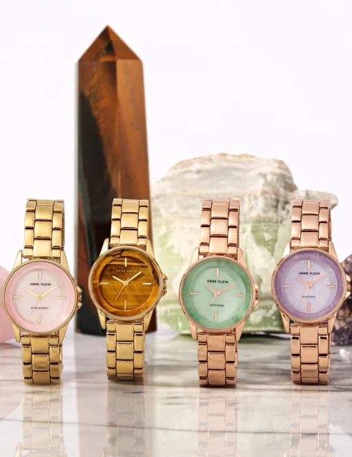 New Anne Klein Gemstone Dial Bracelet Watch