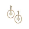 Sale Anne Klein Gold Pearl Orbital Earring