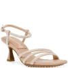 New Anne Klein Jules Crystal Dress Sandal Nude Crystal