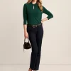New Anne Klein Keyhole Twist Neck Blouse Pine Forest