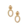 Shop Anne Klein Knot With Drop Clip Earrings