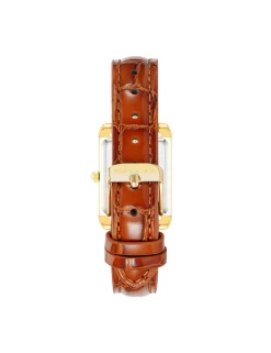 Store Anne Klein Legacy Calfskin Leather Strap Watch