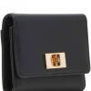 Cheap Anne Klein Medium Flap Wallet With Enamel Turn Lock