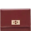 Clearance Anne Klein Medium Flap Wallet With Enamel Turn Lock