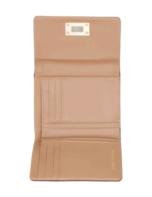 Clearance Anne Klein Medium Flap Wallet With Enamel Turn Lock
