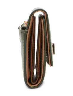 Clearance Anne Klein Medium Flap Wallet With Enamel Turn Lock