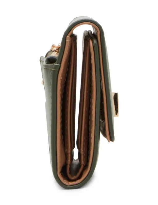 Clearance Anne Klein Medium Flap Wallet With Enamel Turn Lock