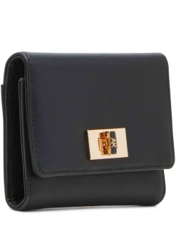 Clearance Anne Klein Medium Flap Wallet With Enamel Turn Lock