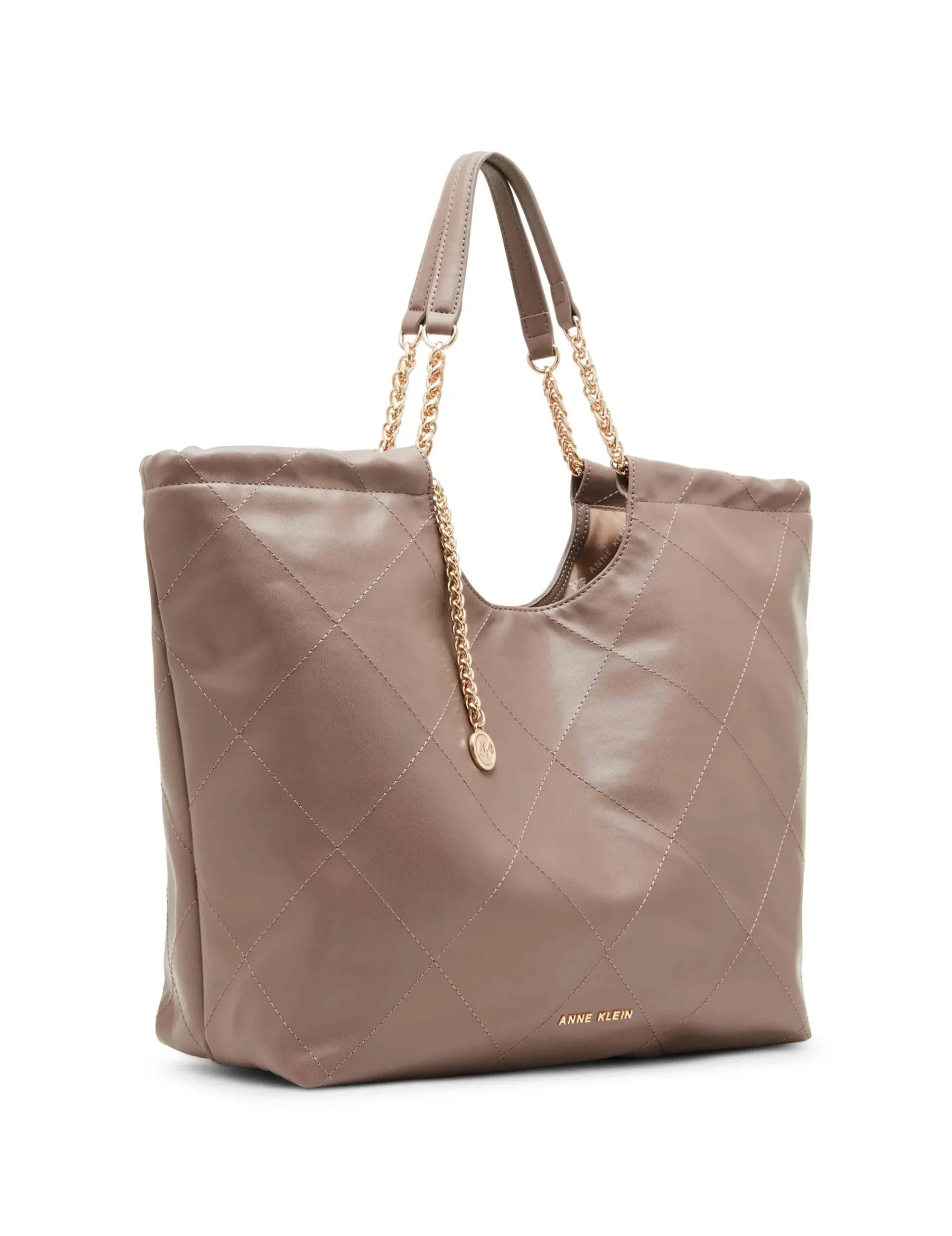Cheap Anne Klein Medium Stitched Quilted Tote With Chain Strap