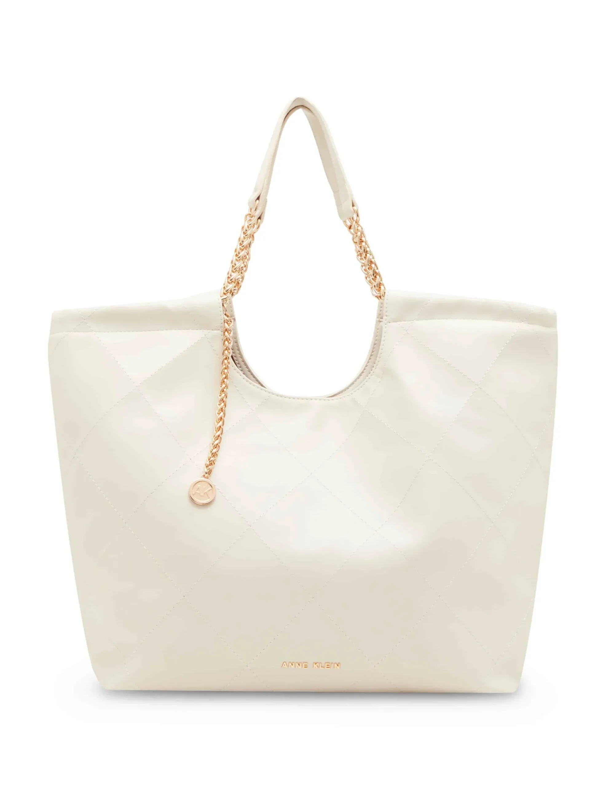 Cheap Anne Klein Medium Stitched Quilted Tote With Chain Strap