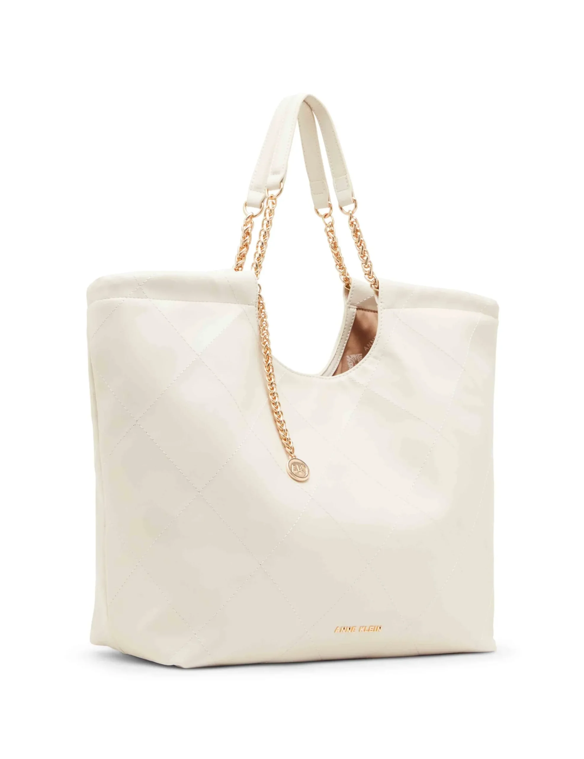 Cheap Anne Klein Medium Stitched Quilted Tote With Chain Strap