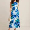 Fashion Anne Klein Midi Slip Dress Anne White Multi