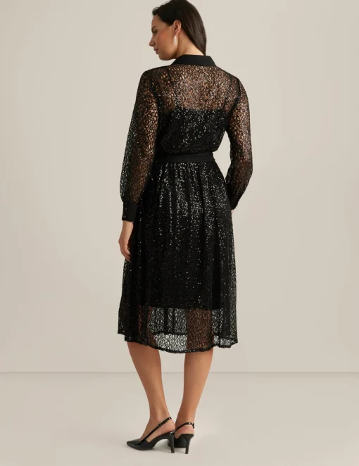 Online Anne Klein Mixed Media A-Line Shirt Dress