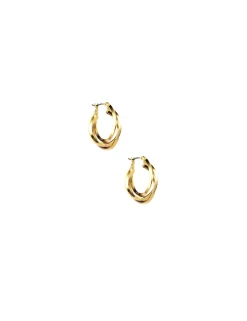 Store Anne Klein 32MM 3 Ring Hoop Earrings