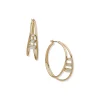 Store Anne Klein 40MM Baguette Multi Row Hoop Earrings