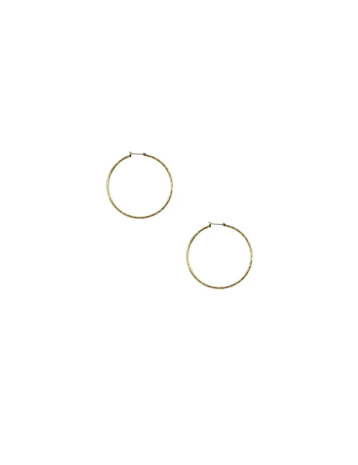 Shop Anne Klein 50MM Large Texture Hoop Earrings