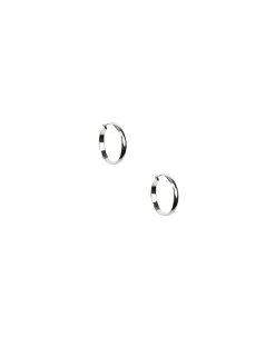 New Anne Klein 32MM Medium Click It Hoop Earrings