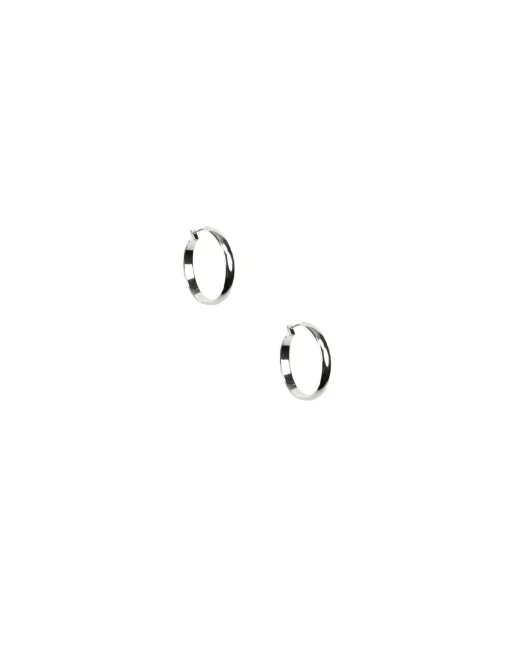 New Anne Klein 32MM Medium Click It Hoop Earrings