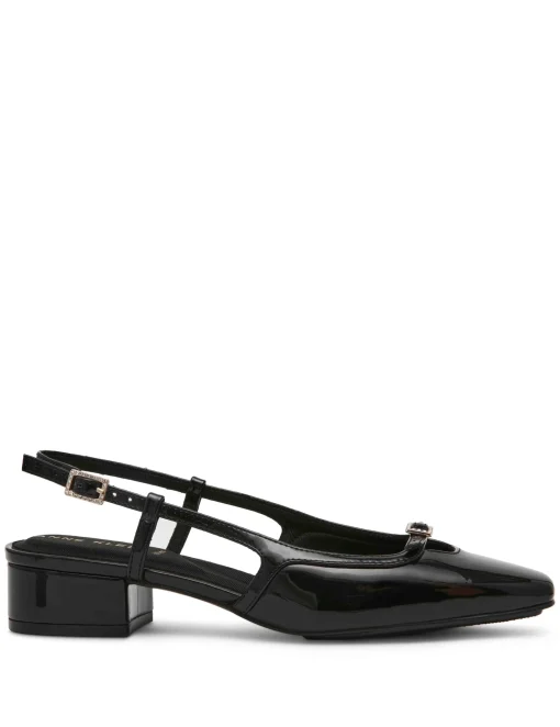 Best Anne Klein Natalie Sling Back Black Patent