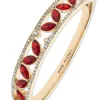 Sale Anne Klein Navette Stone Hinge Bracelet