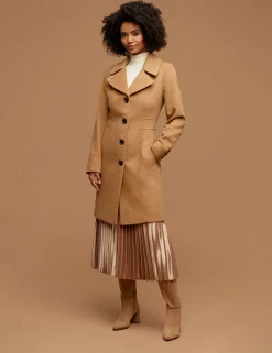 Online Anne Klein Notch Collar Wool Coat
