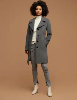 Online Anne Klein Notch Collar Wool Coat