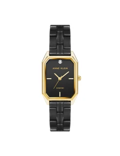 Shop Anne Klein Octagonal Ceramic Diamond Dial Watch